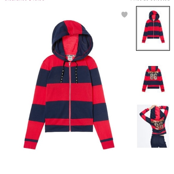 💥SALE PINK BLING FULL ZIP - Picture 2 of 3